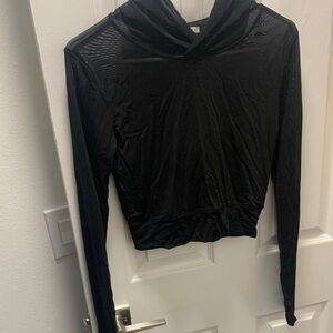Forever 21 Black Sheer Women's Hoodie